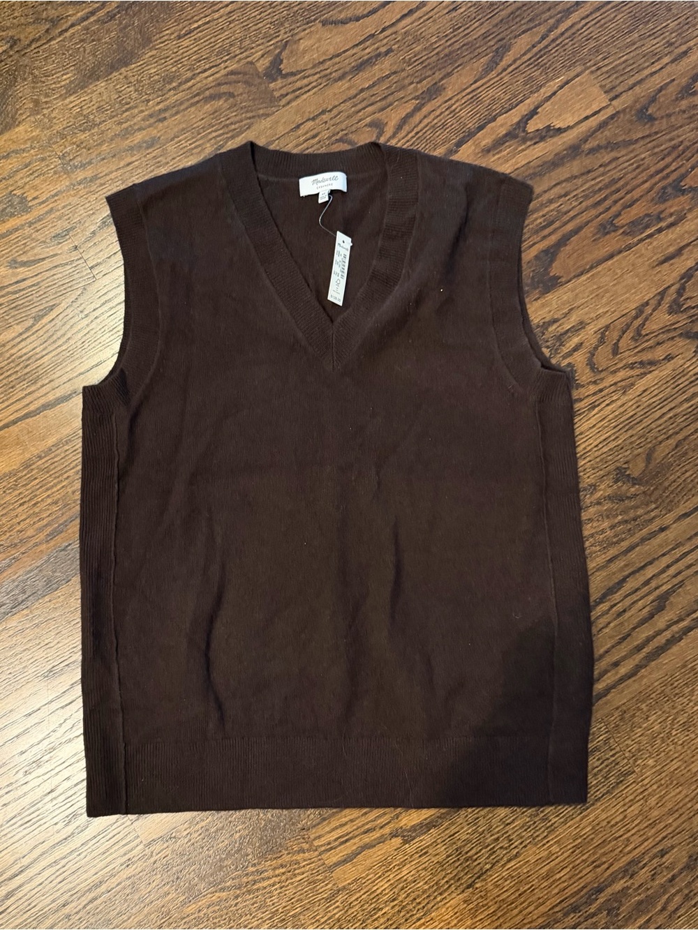 Madewell - Brown Cashmere V-Neck - XSmall